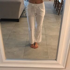 White beach pants